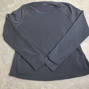 Women’s Under‎ Armour Rival Terry Crew Long Sleeve Large Shirt Black sweatshirt